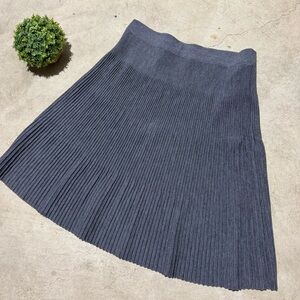 Talbots‎ Pleated Wool Sweater Skirt Size M Academia Fall Winter School Preppy